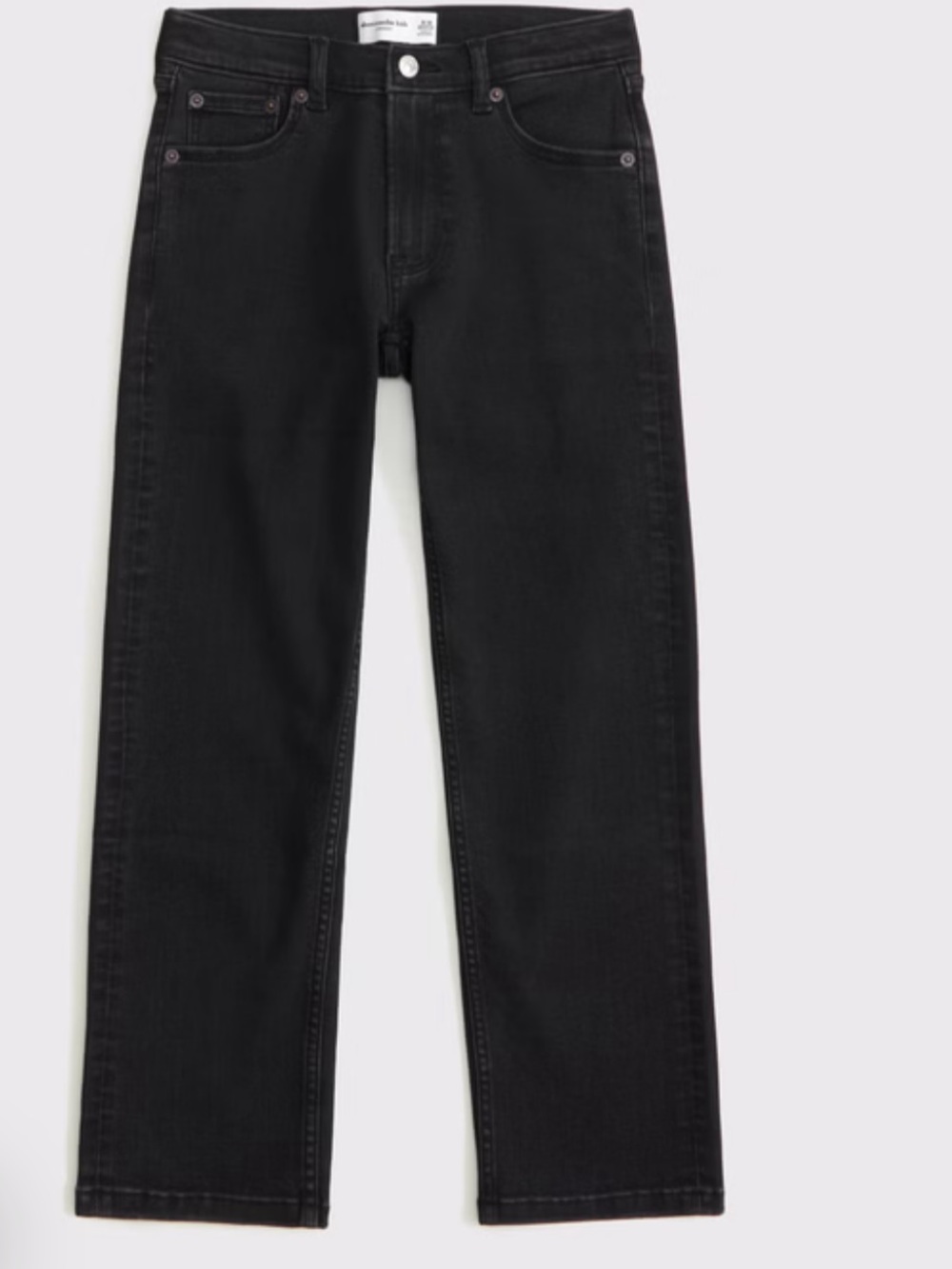 Abercrombie & Fitch Black Straight-Leg Kids Jeans